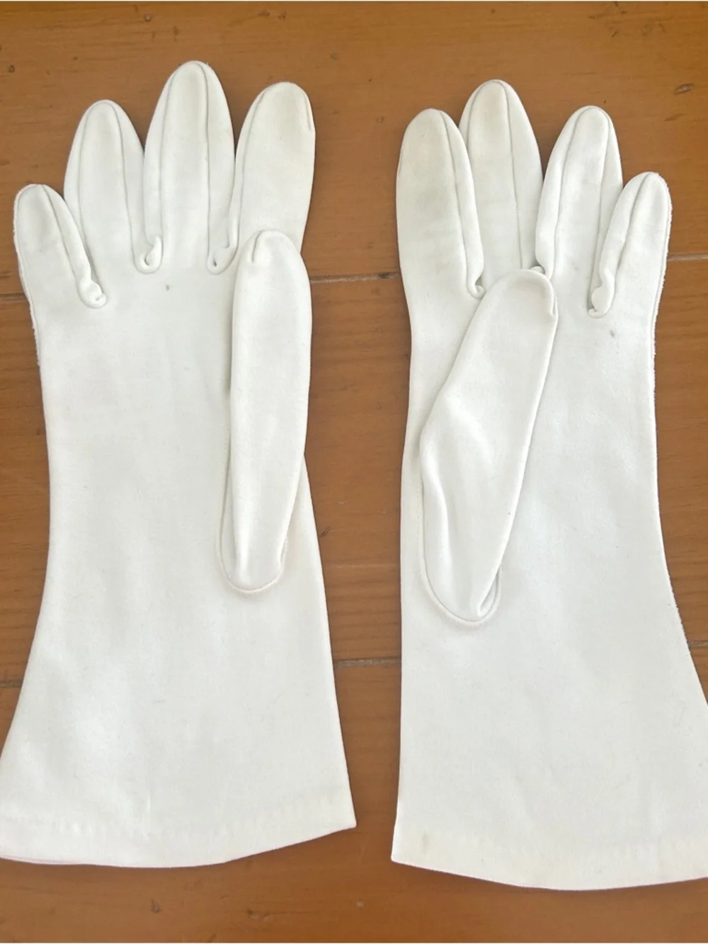 Vintage Doette Deluxe White Cotton Dress Gloves 50s 60s Bridal